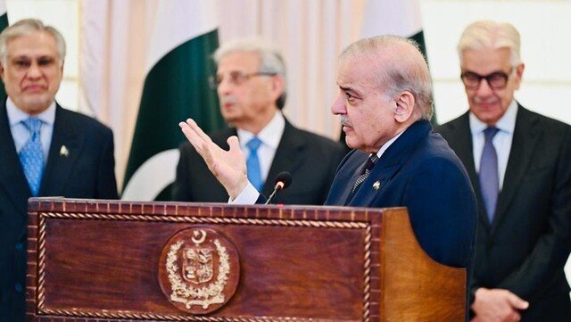 Perdana Menteri (PM) Pakistan Shehbaz Sharif(Laily Rachev - Biro Pers Sekretariat Presiden)  Baca artikel detiknews, "Kawal Prabowo Pakai Jet Tempur, PM Pakistan: Bentuk Ketulusan Hati" selengkapnya https://news.detik.com/berita/d-8251696/kawal-prabowo-pakai-jet-tempur-pm-pakistan-bentuk-ketulusan-hati.  Download Apps Detikcom Sekarang https://apps.detik.com/detik/